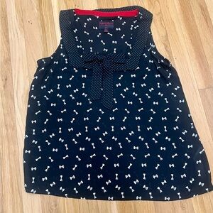 Disney - Minnie Signature Bow Print Sleeveless Top